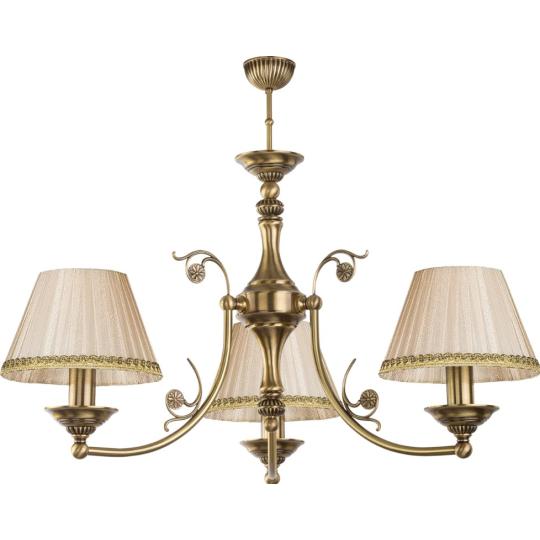 klasicky anticky mosadzny luster biela zlata textil plisovana tienidlo luxusny elegantny obcianska lampa osvetlenie.jpg